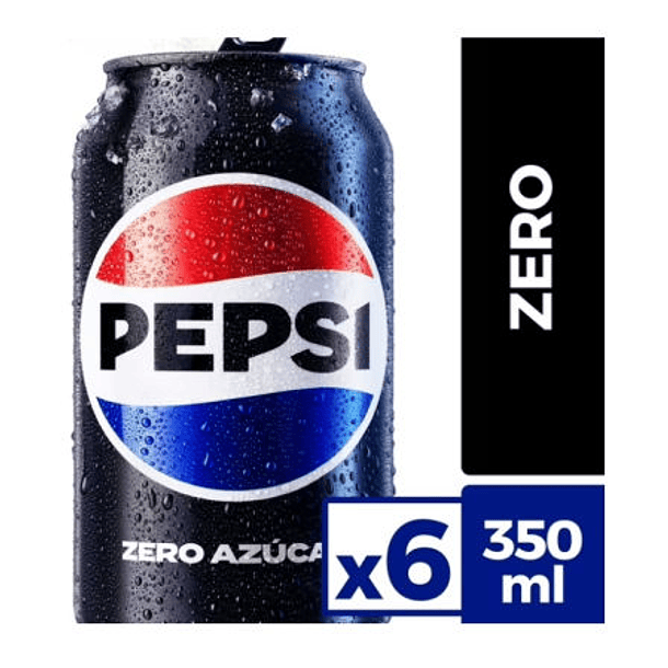 BEBIDA ZRO PACK 350ML PEPSI PACK 6 UND