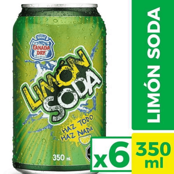 BEBIDA NORMAL 350ML LIMON SODA PACK 6 UND