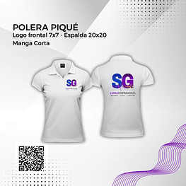 Polera Piqué Manga Corta