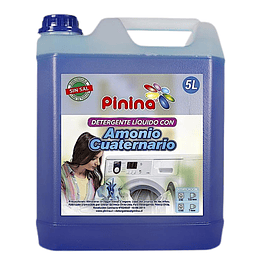 Detergente Líquido Con  Amonio Cuaternario Color Azul 5L
