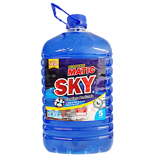 Detergente Líquido Sky Color Azul 5L