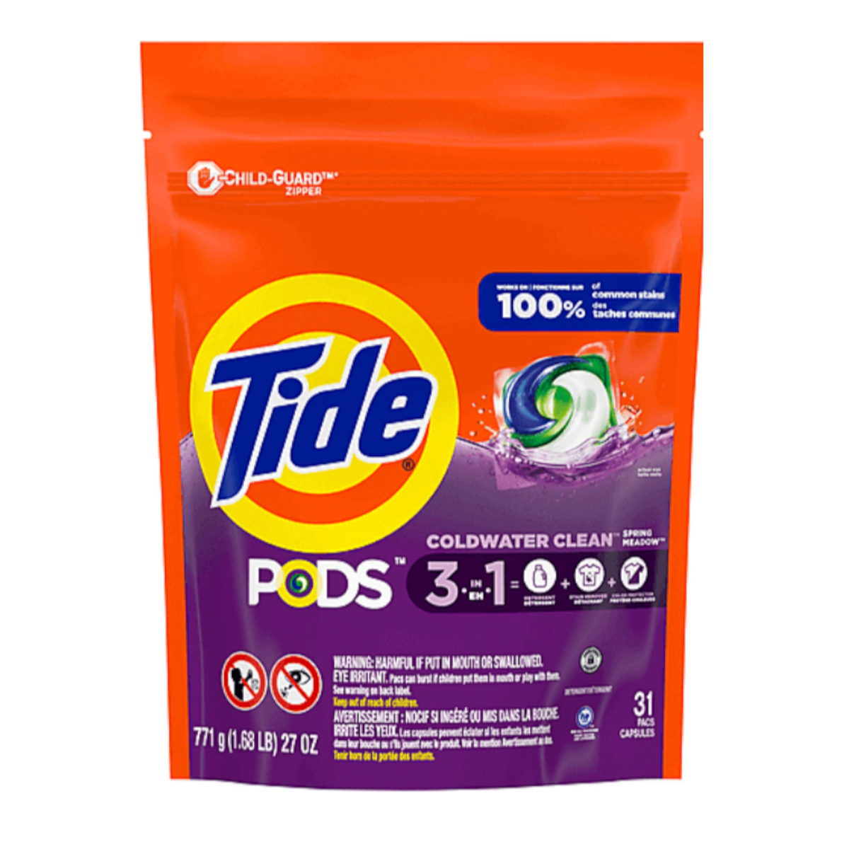 Detergente Tide Capsulas Pods 3en1 31 unidades