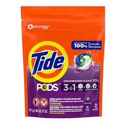 Detergente Tide Capsulas Pods 3en1 31 unidades