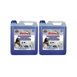 Pack Detergente Líquido Con Amonio Cuaternario Color Azul 2 X 5L