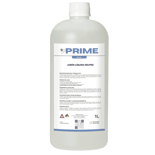 Jabón Líquido Prime Neutro 1L