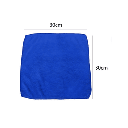 Paño Microfibra Para Limpieza Color Azul 30X30Cm 