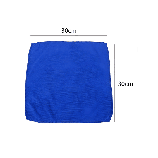 Paño Microfibra Para Limpieza Color Azul 30X30Cm 