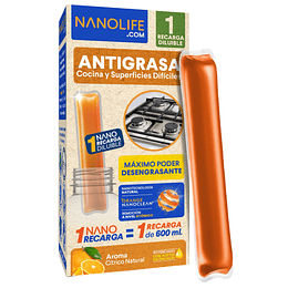 Antigrasa Liquido Nanolife Recarga Aroma Citrico Natural 1x
