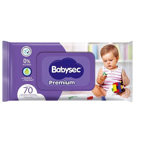Toallitas Húmedas Babysec Aqua Premium 70 unidades