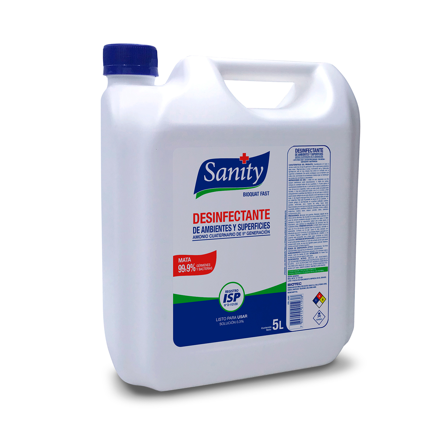 BIOQUAT FAST SANITY, 4 x 5 LT