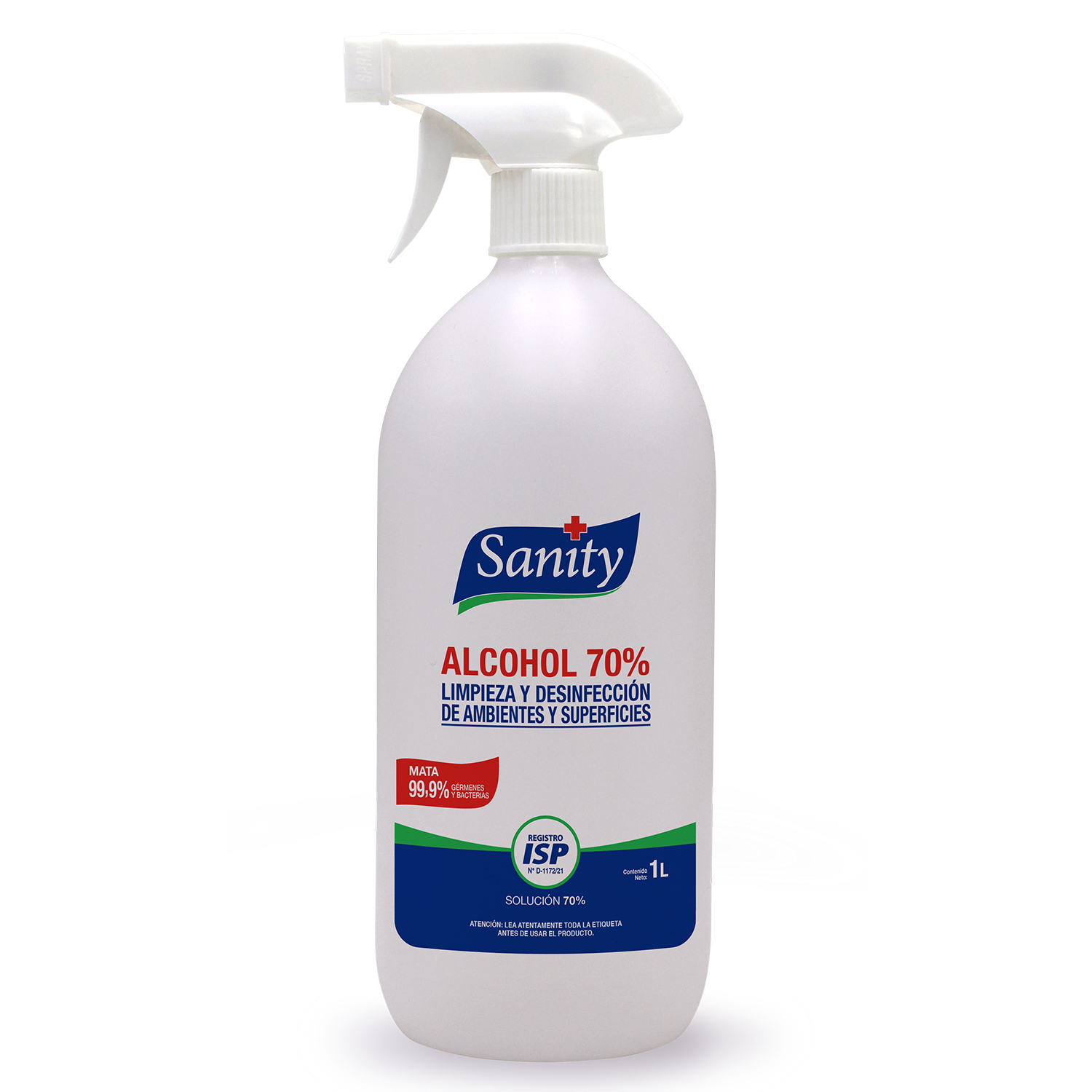SANITY ALCOHOL 70% (TRIGGER), 12 x 1 L