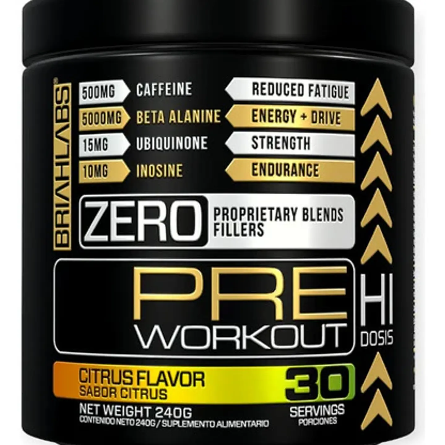 Pre entreno Sabor citrus Briahlabs 