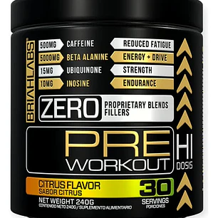 Pre entreno Sabor citrus Briahlabs 