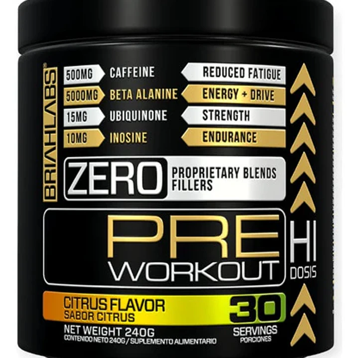 Pre entreno Sabor citrus Briahlabs 