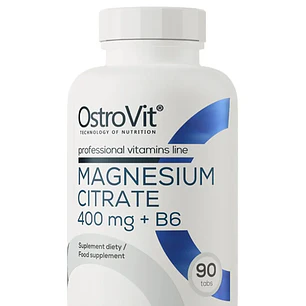Magnesio Citrato 400 Mg + B6 90 Tabs Sin Sabor