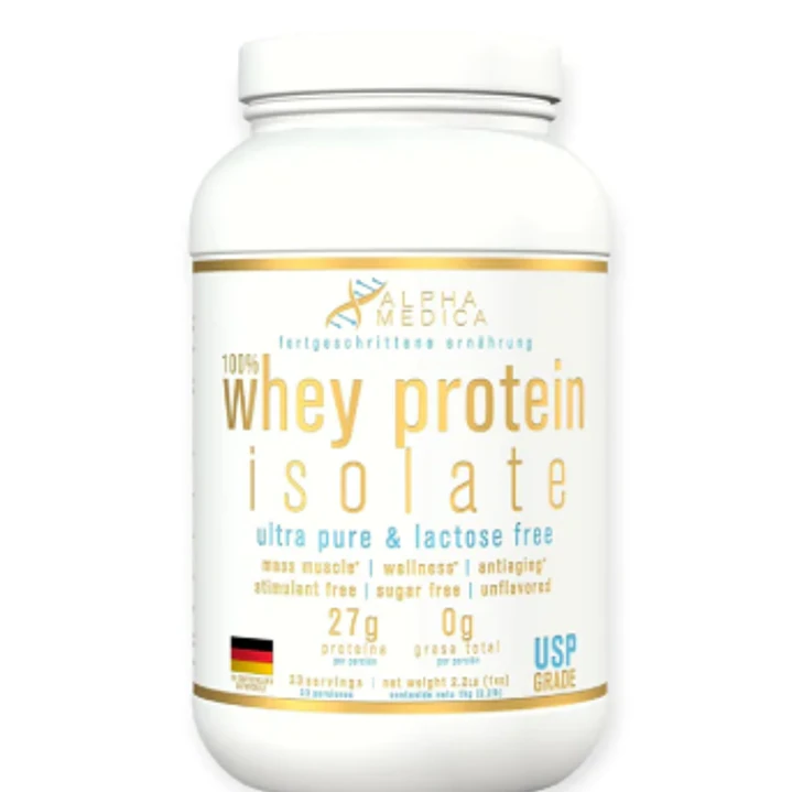 PROTEINA 100% WHEY PROTEIN ISOLATE 1KILO 33 SV - ALPHA MEDICA