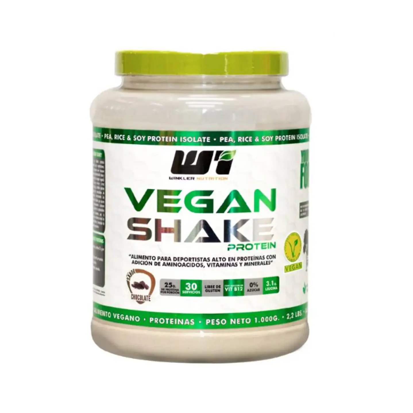 Proteina Vegan Shake 1 Kg 30 Servicios - WINKLER NUTRITION