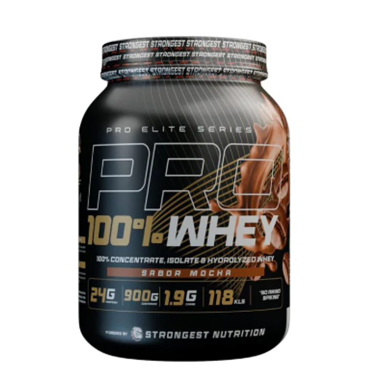 PROTEINA PRO 100% WHEY 900GR - STRONGEST 1