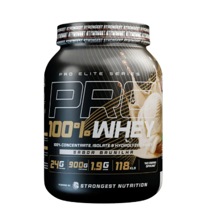 PROTEINA PRO 100% WHEY 900GR - STRONGEST 3