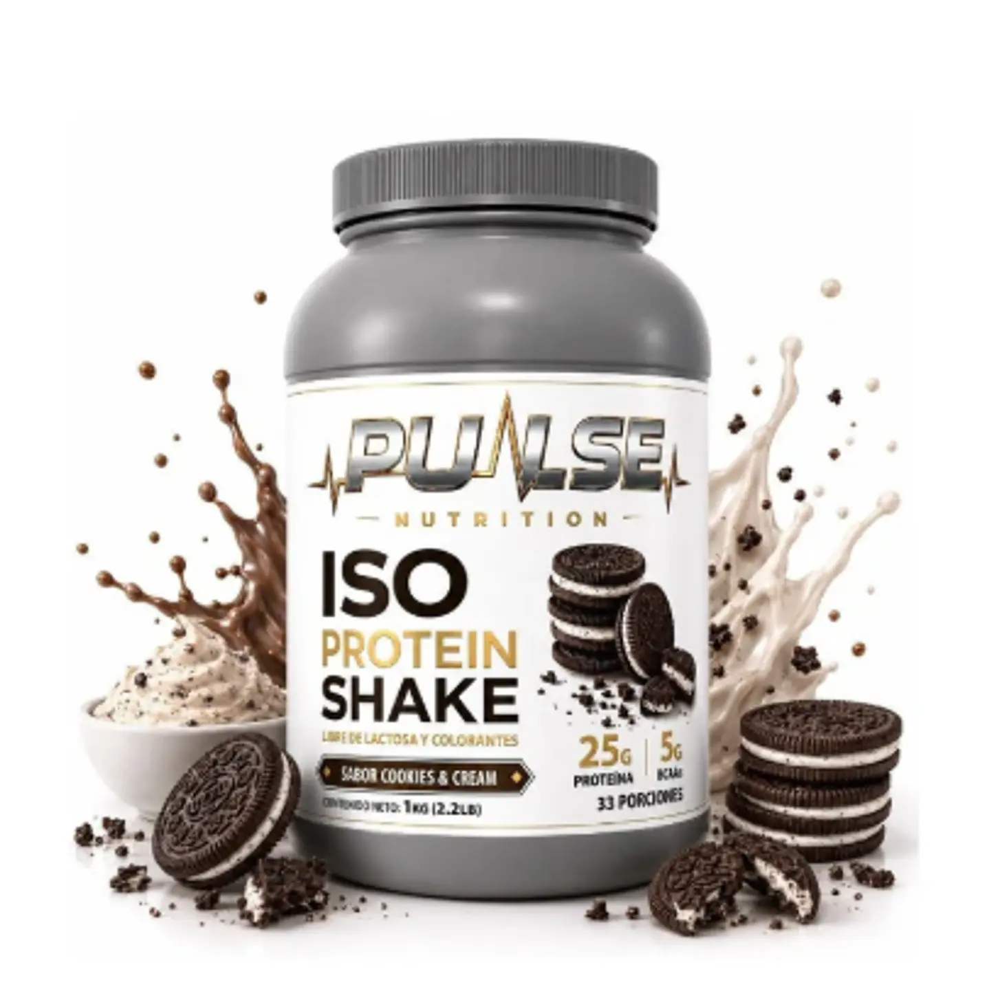 PROTEINA ISO SHAKE 2.2LB 33 SERVICIOS - PULSE NUTRITION 2