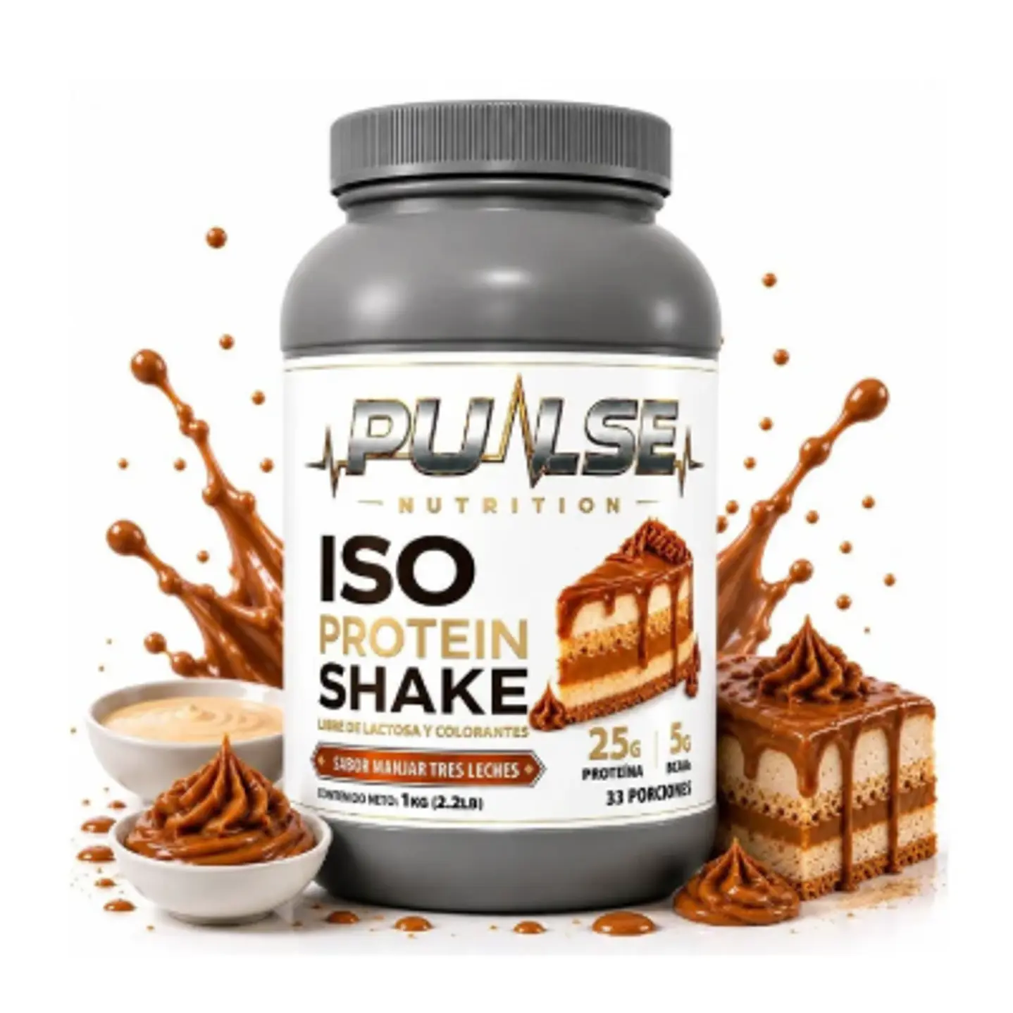 PROTEINA ISO SHAKE 2.2LB 33 SERVICIOS - PULSE NUTRITION 4