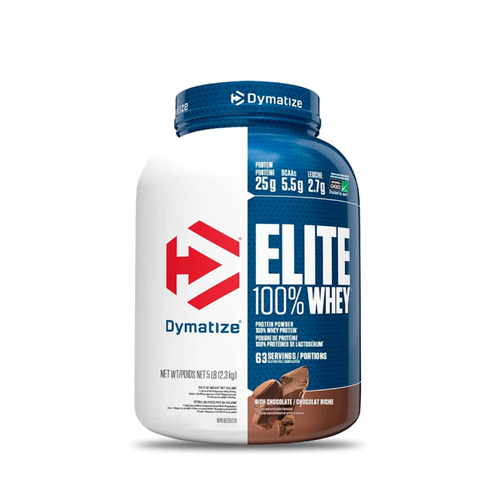DYMATIZE  5LBS Elite 100% Whey 25GR PROTEINA 63 SERVICIOS