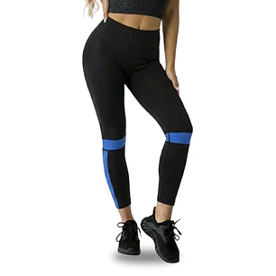Muscletech Ropa Leggins Negro Azul S