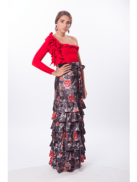 Falda Flamenca  Flores