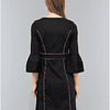 Vestido Eleonor Puntadas Negro