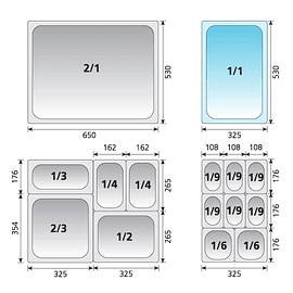 Gastronorm 1/1 6,5cm