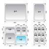 Gastronorm 1/2 6,5cm 2