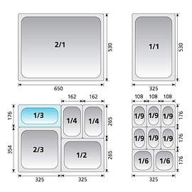 Gastronorm 1/3 6,5cm