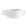 Taza Consomé apilable blanca 350cc 2