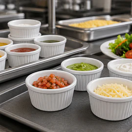 Ramekin Estriado Melamina