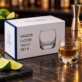Vasito Licor 100 cc (6 unid)