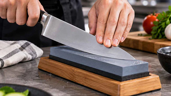 Cómo afilar un cuchillo de chef correctamente: guía paso a paso