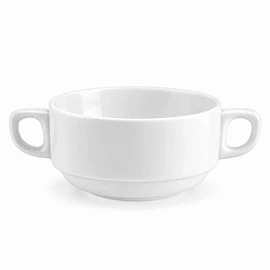 Taza Consomé Apilable Blanca de Policarbonato 350 cc
