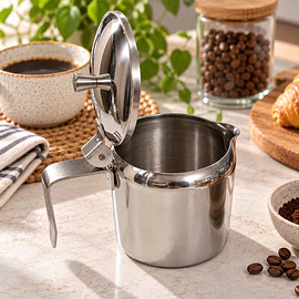 Cafetera 250cc de Acero Inoxidable