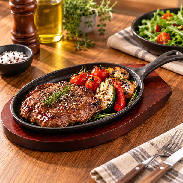 Plato de Fierro Fundido Ovalado 2