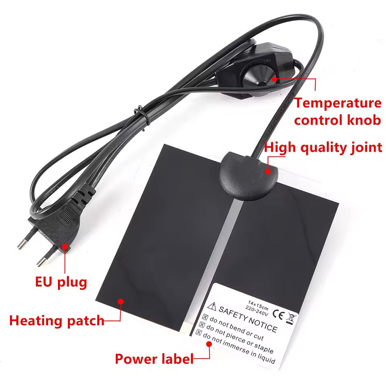 Manta calefactora grande + termohigrómetro digital 3