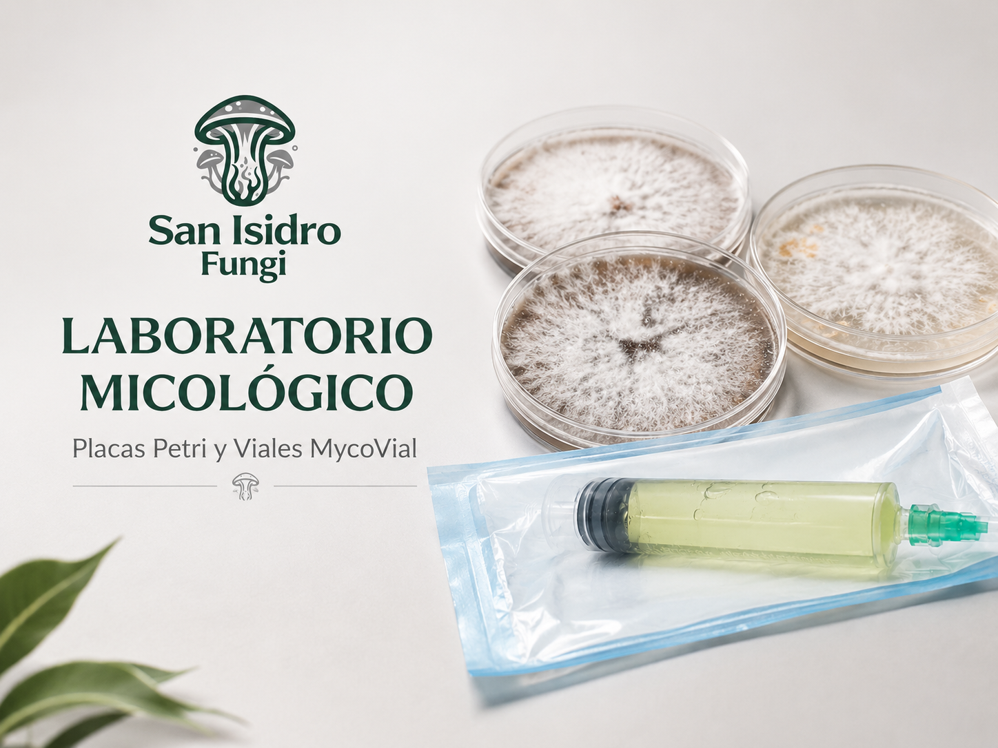 Placas Petri colonizadas San Isidro Fungi
