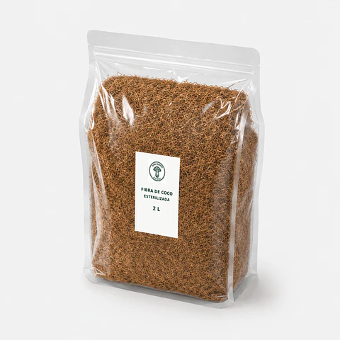 Fibra de Coco Esterilizada 2 L | San Isidro Fungi