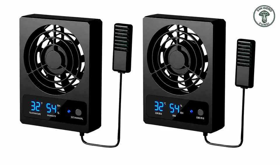 Ventilador Inteligente con Sensor de Temperatura y Humedad NFF-102 1