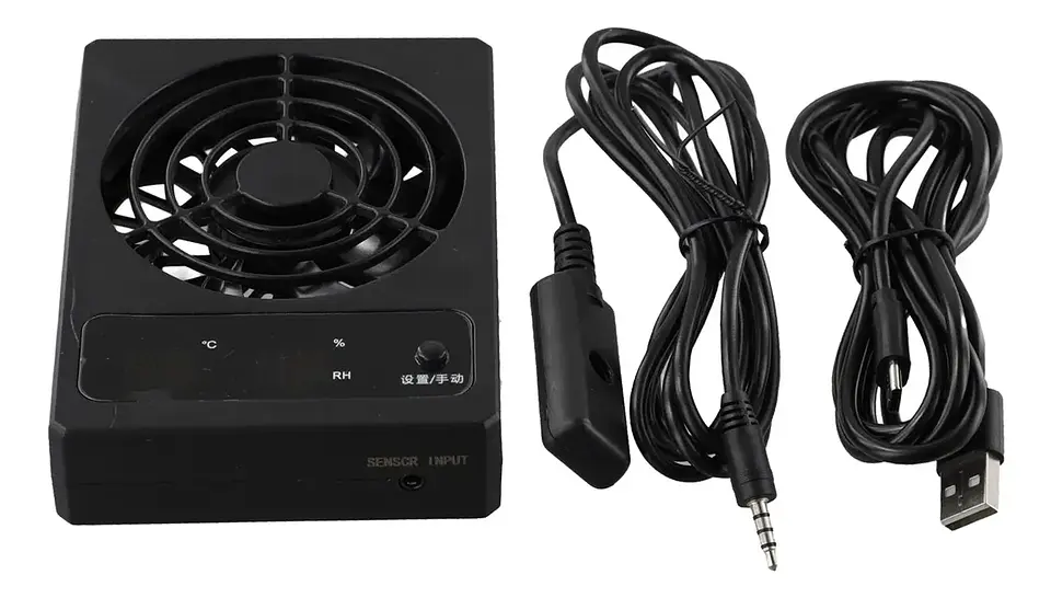 Ventilador Inteligente con Sensor de Temperatura y Humedad NFF-102 2