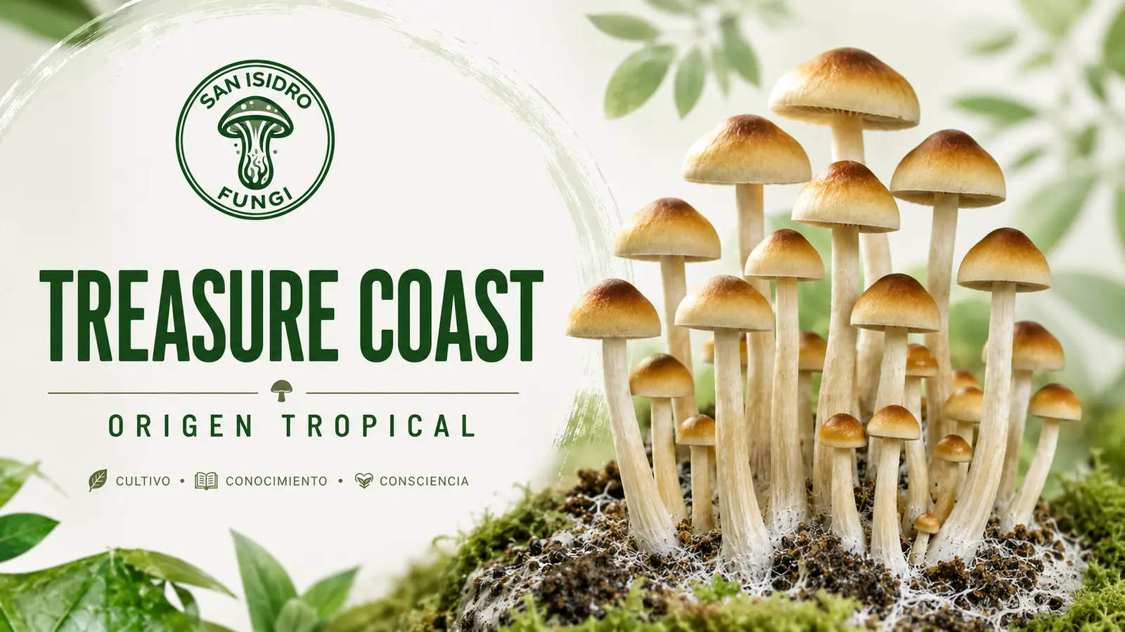 Treasure Coast, variedad de origen tropical de San Isidro Fungi