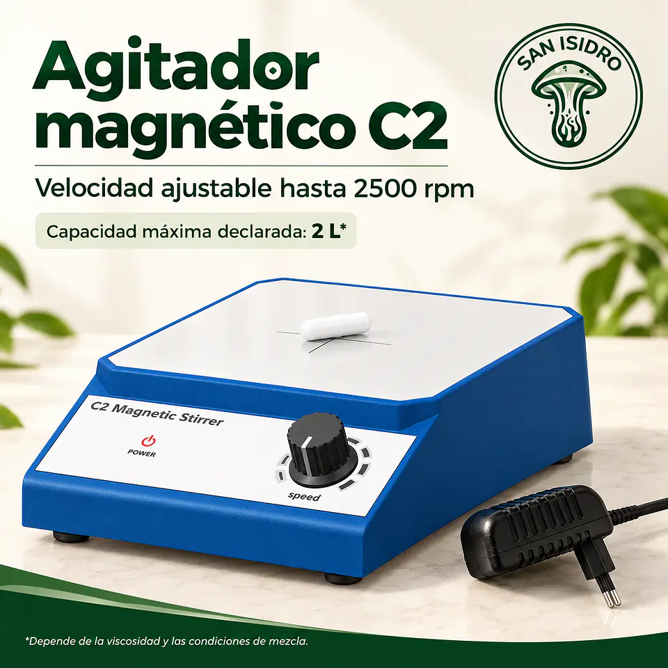 Agitador magnético C2 con barra agitadora | Hasta 2 L · 2500 rpm 1