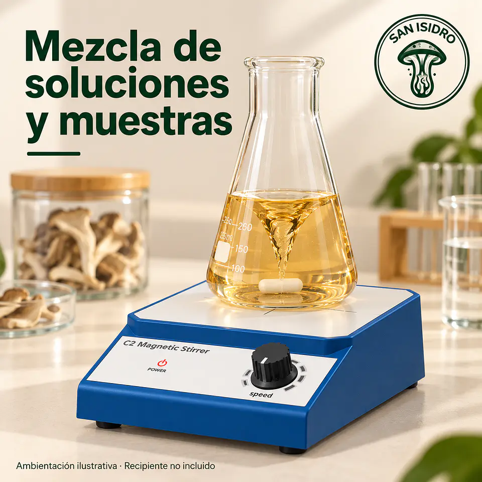 Agitador magnético C2 con barra agitadora | Hasta 2 L · 2500 rpm 2