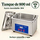 Limpiador ultrasónico digital Raugee · 800 ml · 40 kHz - Miniatura 3
