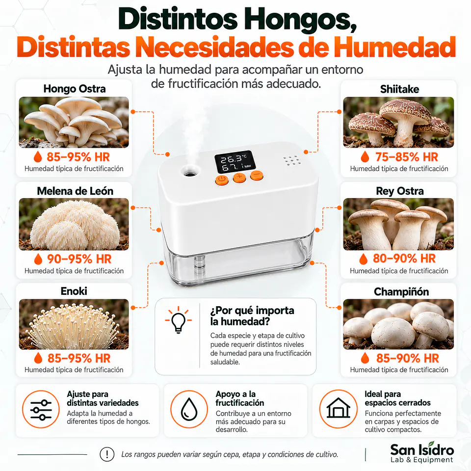 Mini Humidificador Inteligente 275 ml | Control Automático de Humedad 5