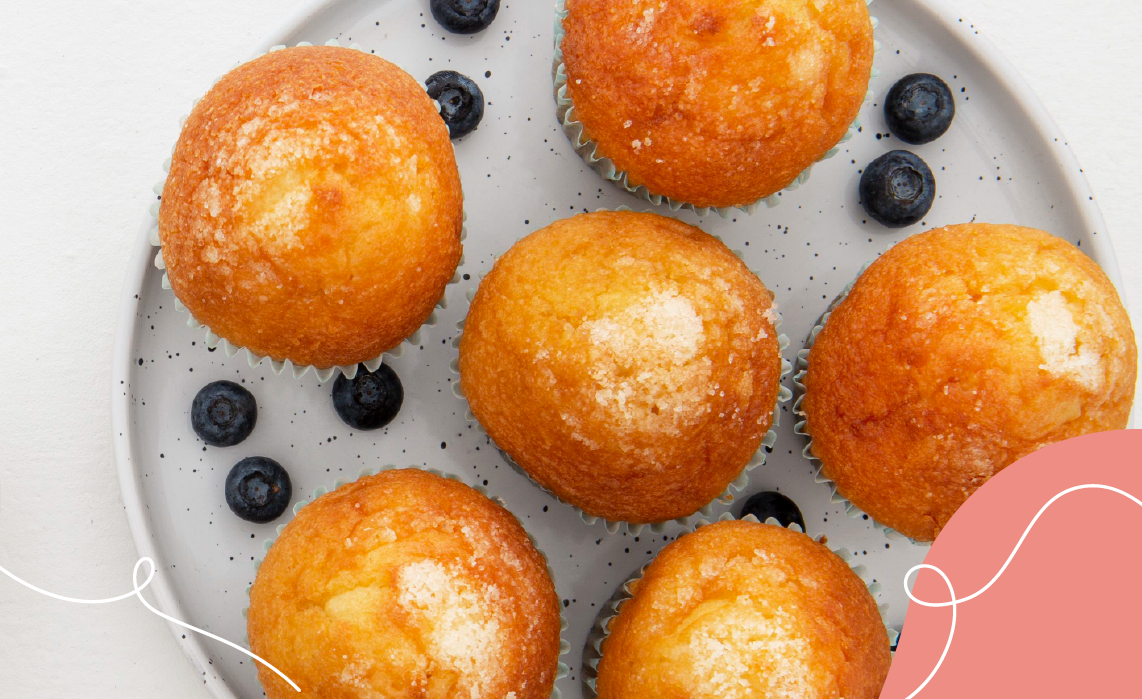 Muffin de vainilla sin azúcar